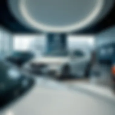 Interior view of the Duncan Acura Roanoke showroom