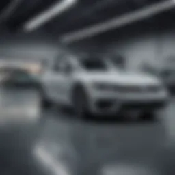 Showroom of Earnhardt Volkswagen showcasing various car models