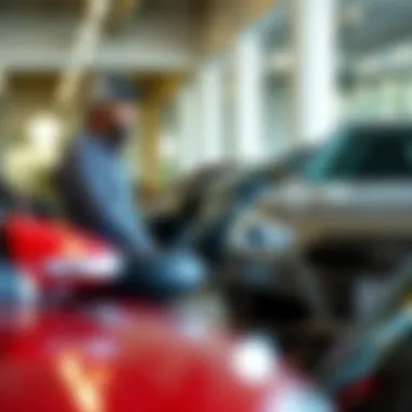 Customer Experience in Echo Park Dealerships Customer engaging with a dealership representative in Echo Park