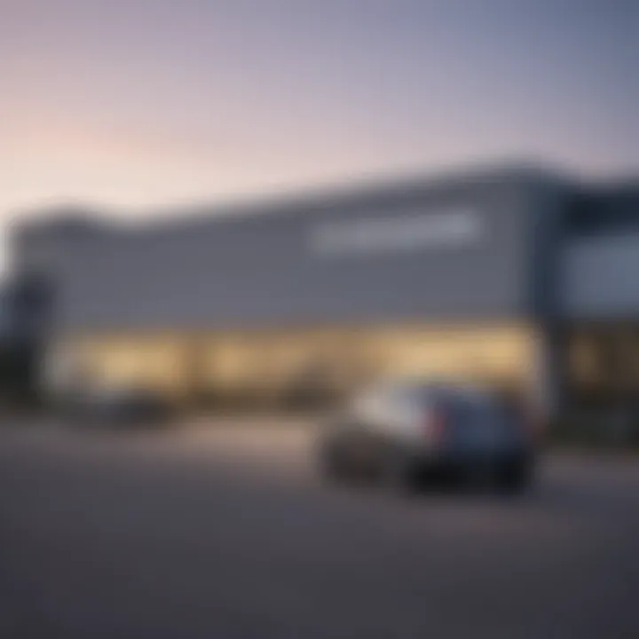 A scenic view of the Elco Cadillac dealership exterior