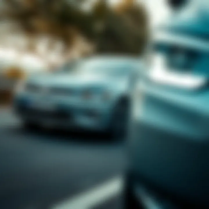 Electric Volkswagen Polo on the road demonstrating performance