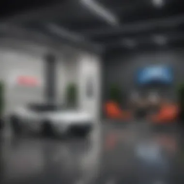 Luxurious Service Center Ambiance Elegant waiting area at Melloy Nissan service center