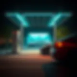 Electric vehicle charging station with modern design