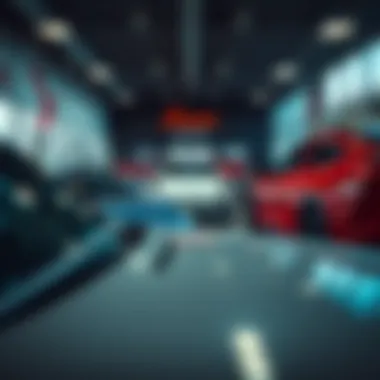 Showroom of Encore Auto showcasing various vehicles