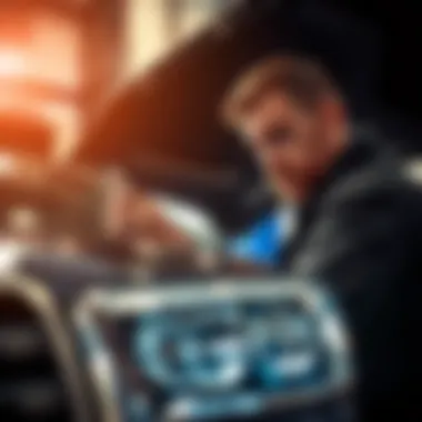 Mechanic inspecting Toyota Tundra for optimization