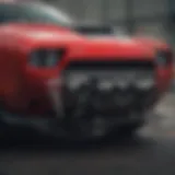 Custom-built Challenger Hellcat engine roaring with power