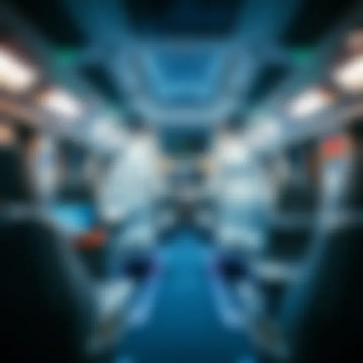 Advanced technology interfaces inside a shuttle