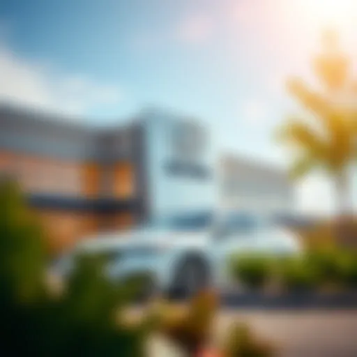 Exterior view of Acura dealership in Hunt Valley