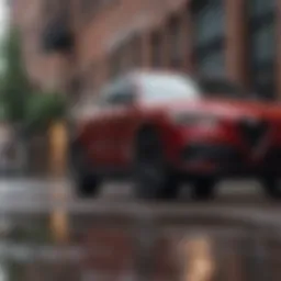 Alfa Romeo Stelvio in urban setting