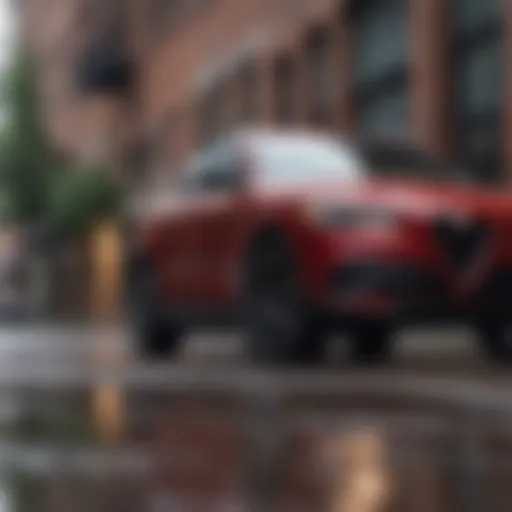 Alfa Romeo Stelvio in urban setting