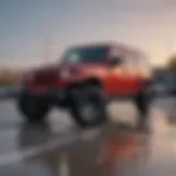 Exterior view of Auto Park Jeep showcasing the dealership's architecture