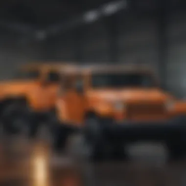 A lineup of Jeep vehicles available at Auto Park Jeep