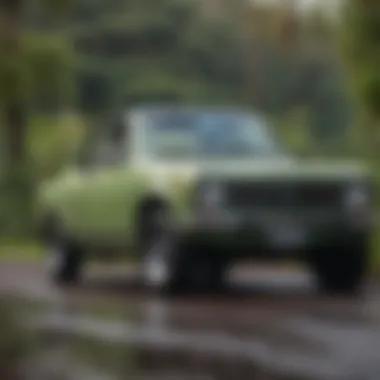 A close-up of unique vehicles suited for Maui's geography.