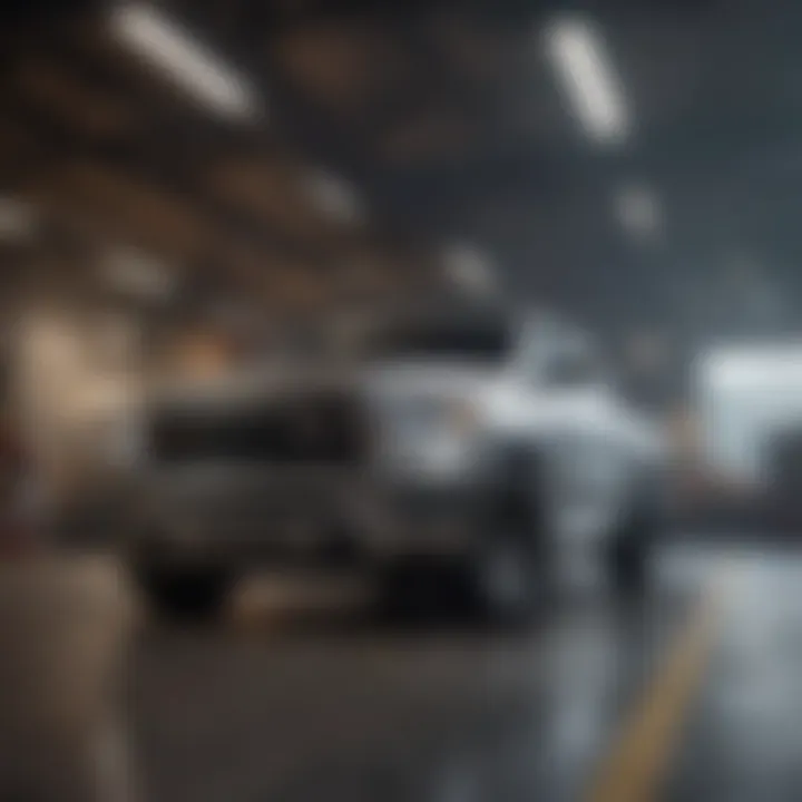 Baxter Dodge Ram parked alongside competitors, showcasing market positioning.