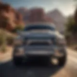 Baxter Dodge Ram front view showcasing its robust design and grille.