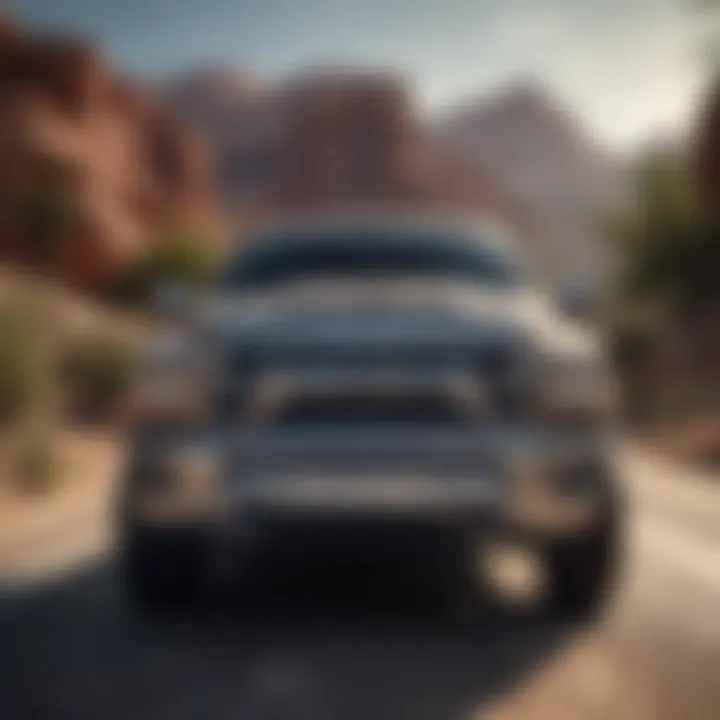 Baxter Dodge Ram front view showcasing its robust design and grille.