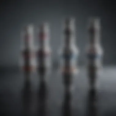 A Bosch fuel injector displayed with intricate design