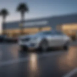 Exterior view of a Cadillac dealership in Daytona Beach
