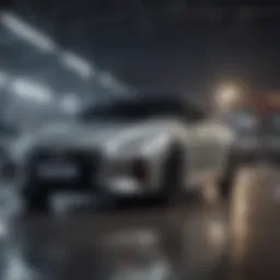 Nissan vehicle showcasing advanced visibility technology