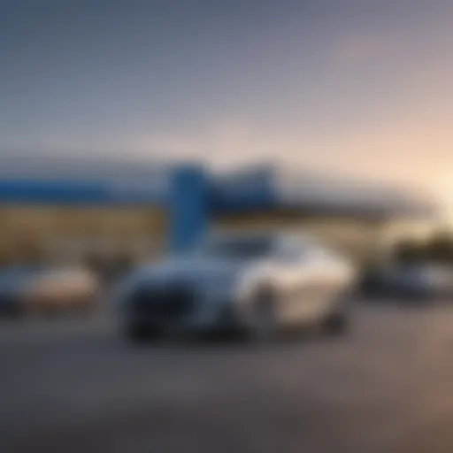 Exterior view of a Chevrolet dealership in Anderson, SC showcasing a variety of models