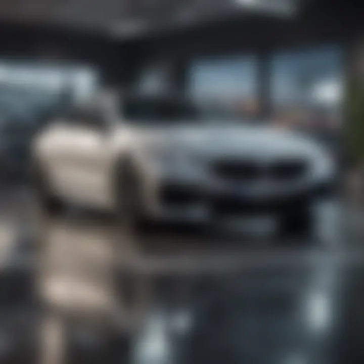 Immersive customer experience zone in a BMW store