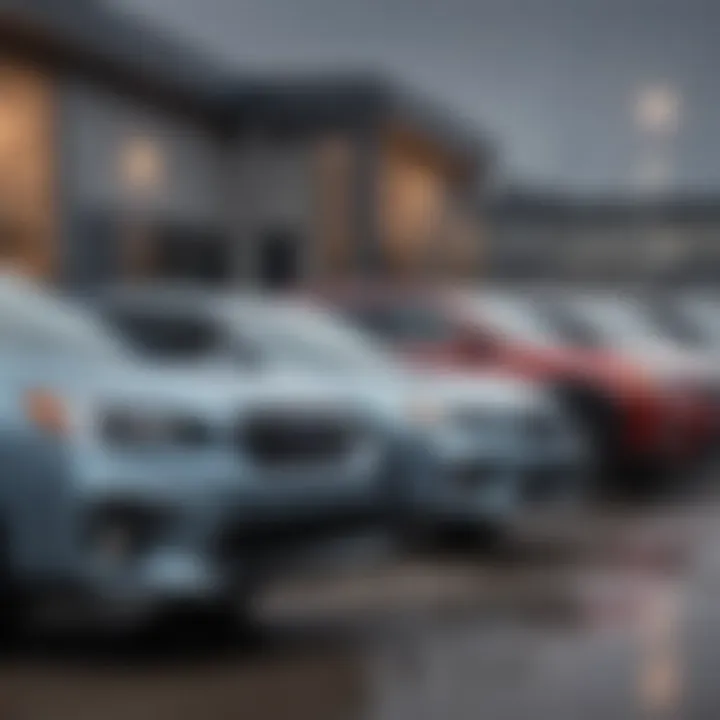 A lineup of Subaru vehicles available at Falcone Subaru