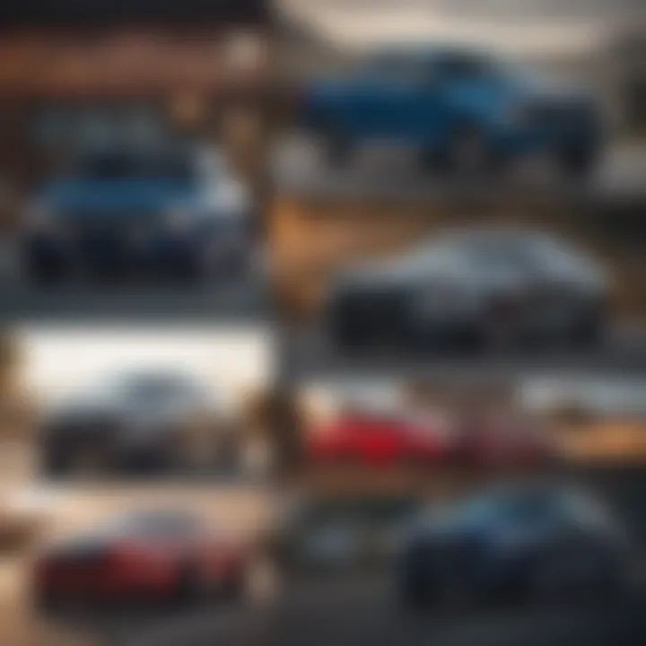 A collage of popular Ford models available at dealerships in Antioch.