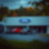 Exterior view of Fuccillo Ford showcasing the dealership
