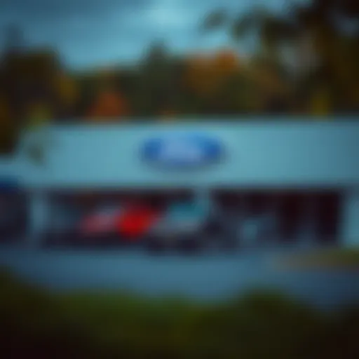 Exterior view of Fuccillo Ford showcasing the dealership