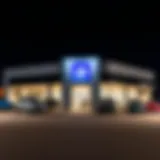 Exterior view of a GM dealership in Alexandria, VA