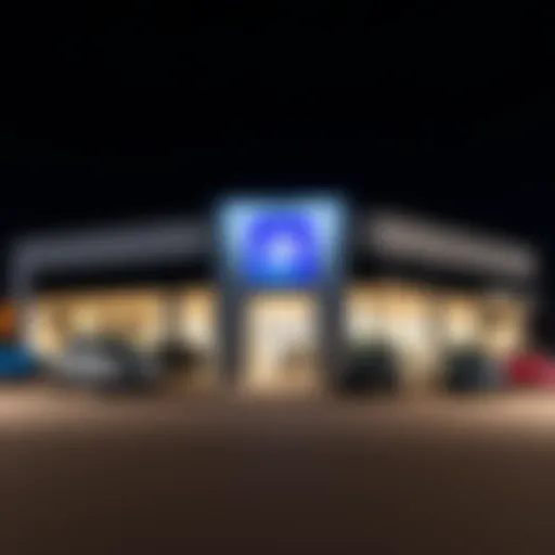 Exterior view of a GM dealership in Alexandria, VA