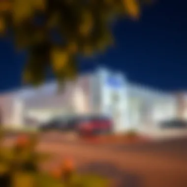 Henry Day Ford Dealership Exterior Exterior view of Henry Day Ford dealership showcasing modern architecture