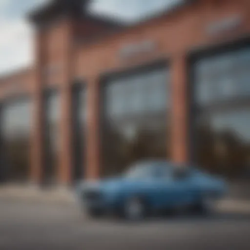 Historic facade of Herrin Gear Ford dealership