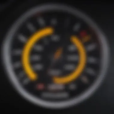 Dashboard displaying performance metrics of a high-ranking vehicle.