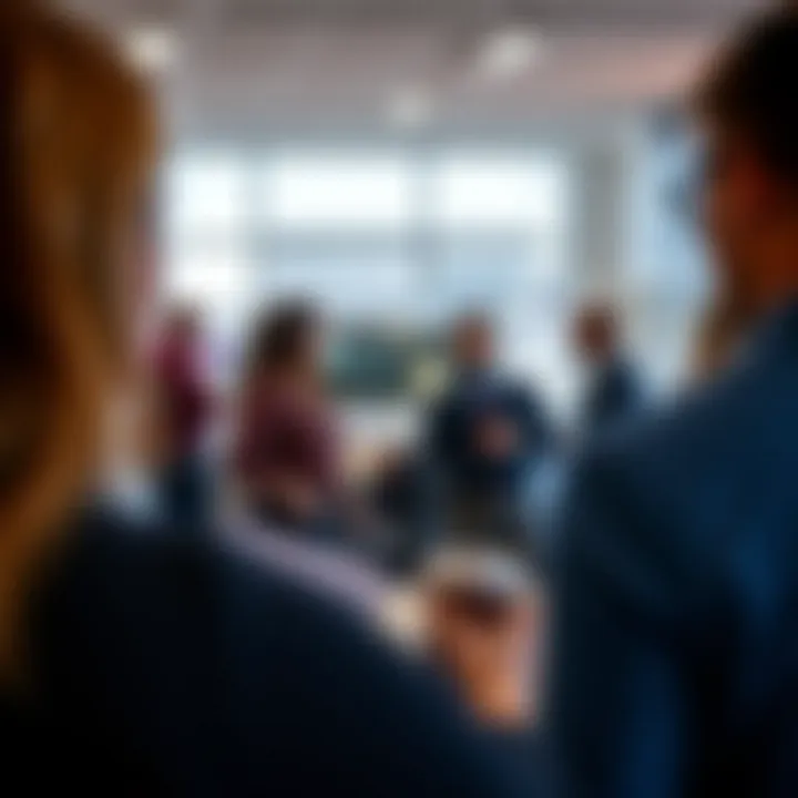 Customers engaging with staff at Hines Lincoln for financing options