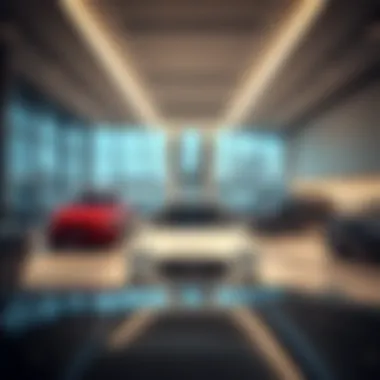 Interior of Hines Lincoln showcasing vehicle range and design