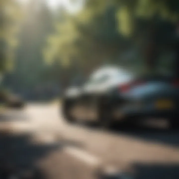 An eco-friendly depiction of Honda's commitment to sustainability through car subscription services.