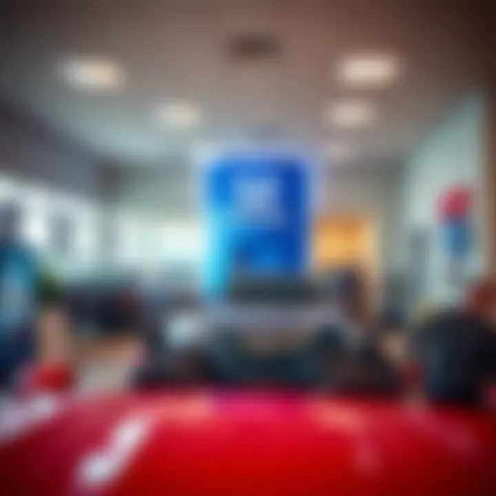 Finance office within the Honda dealership
