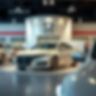 Showroom showcasing Honda vehicles