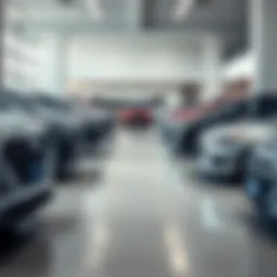 Showroom of a Hyundai dealership showcasing various models