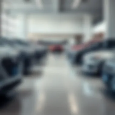 Diverse Inventory at Hyundai Showroom Showroom of a Hyundai dealership showcasing various models