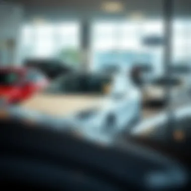 Jay Hatfield Ford Showroom Showroom displaying a variety of Ford vehicles available at Jay Hatfield Ford