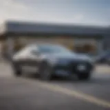 Exterior view of Jeff Wyler Hyundai Cincinnati dealership showcasing modern architecture