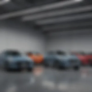 Showroom floor displaying a range of Hyundai vehicles available at the dealership