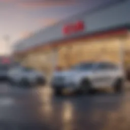 Exterior view of a Kia dealership in Trenton, NJ