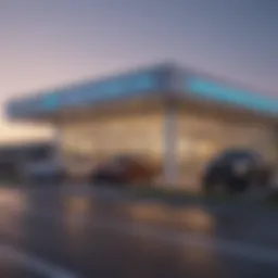 Exterior view of Knipplemeyer Chevrolet dealership showcasing modern architecture.