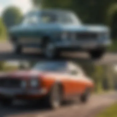 A historical montage depicting the evolution of Kunesford over the decades