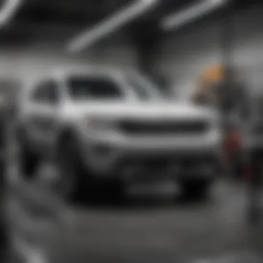 Lithia Chrysler Jeep Dodge Service Department Service department with technicians at work