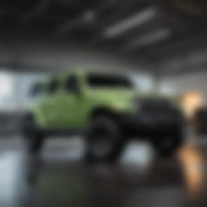 Showroom showcasing a variety of vehicles