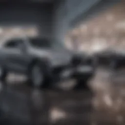 A modern car dealership showcasing a range of vehicles